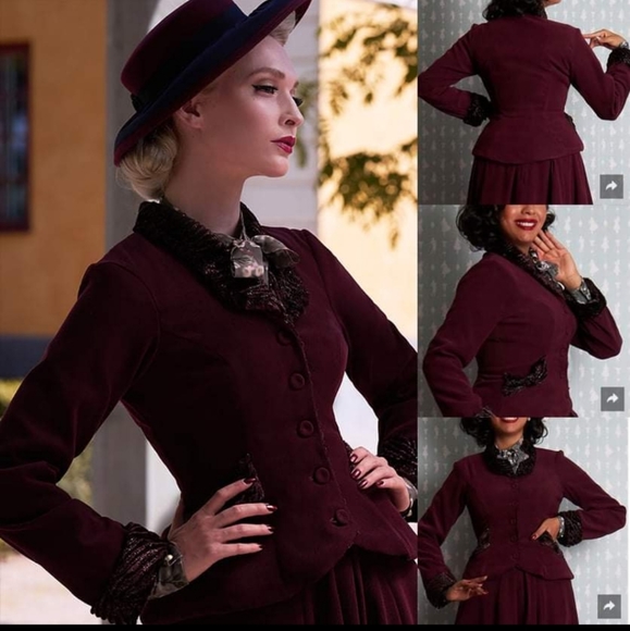 Burgundy Miss Candyfloss Blazer - Picture 1 of 3